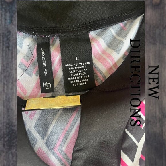 New Directions | Vintage Pink and Black Top | L | EUC - Picture 7 of 7